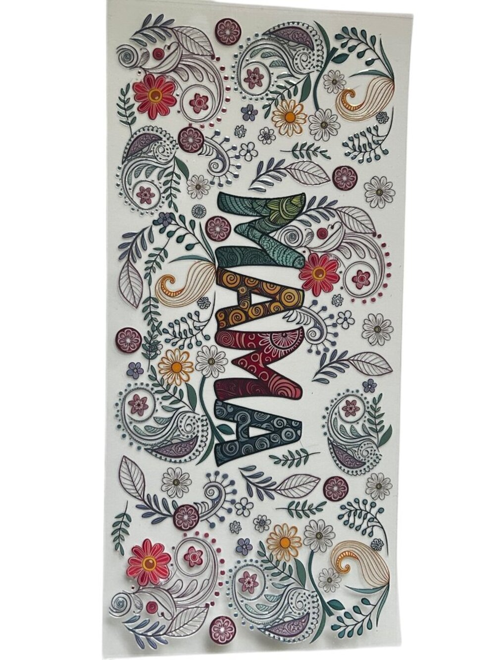 Mama Floral Cup Wrap | Custom Tumbler Wrap | Add to Custom Cup